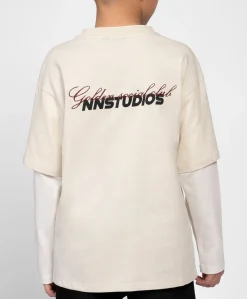 Jongens longsleeve ecru