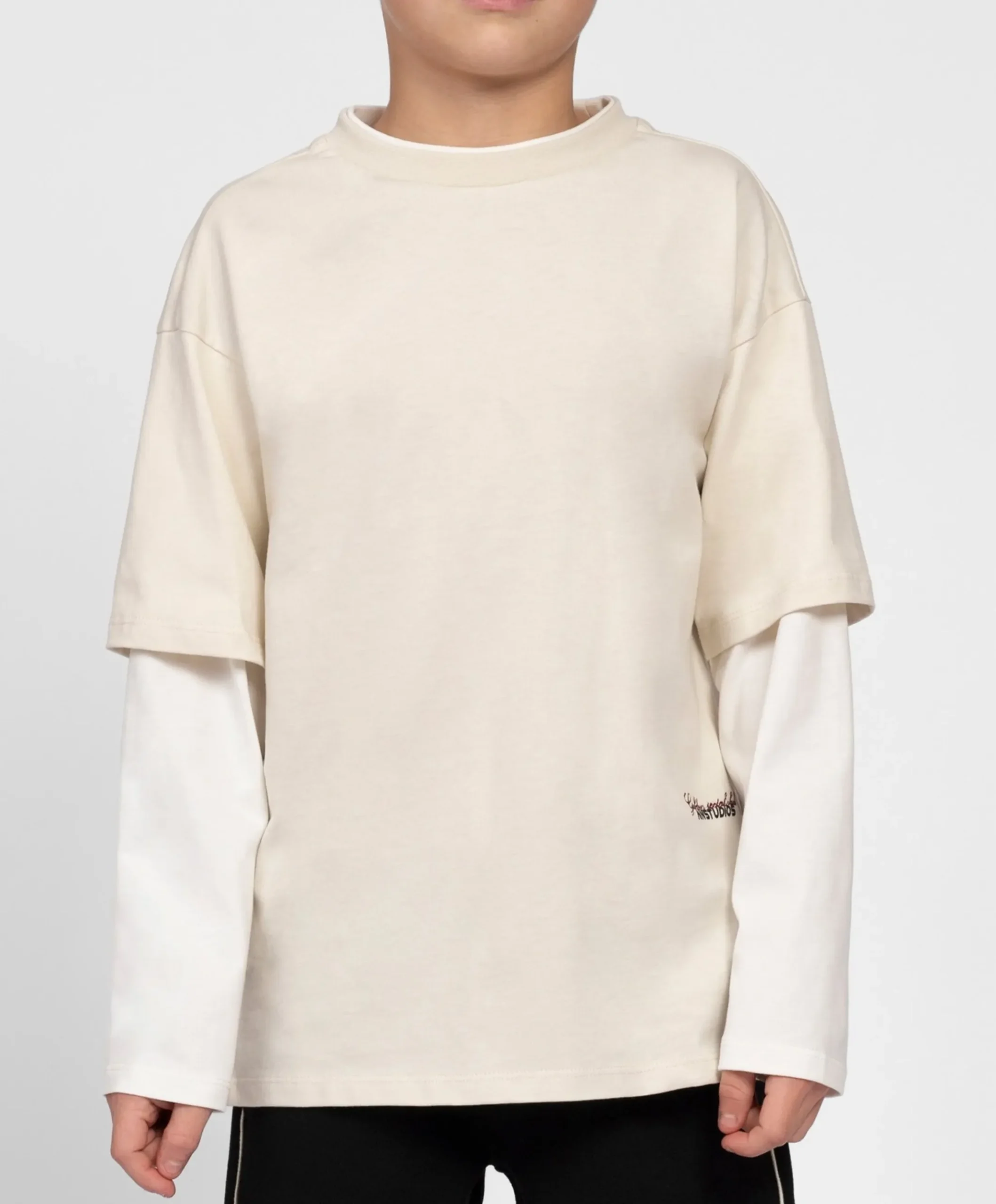 Jongens longsleeve ecru