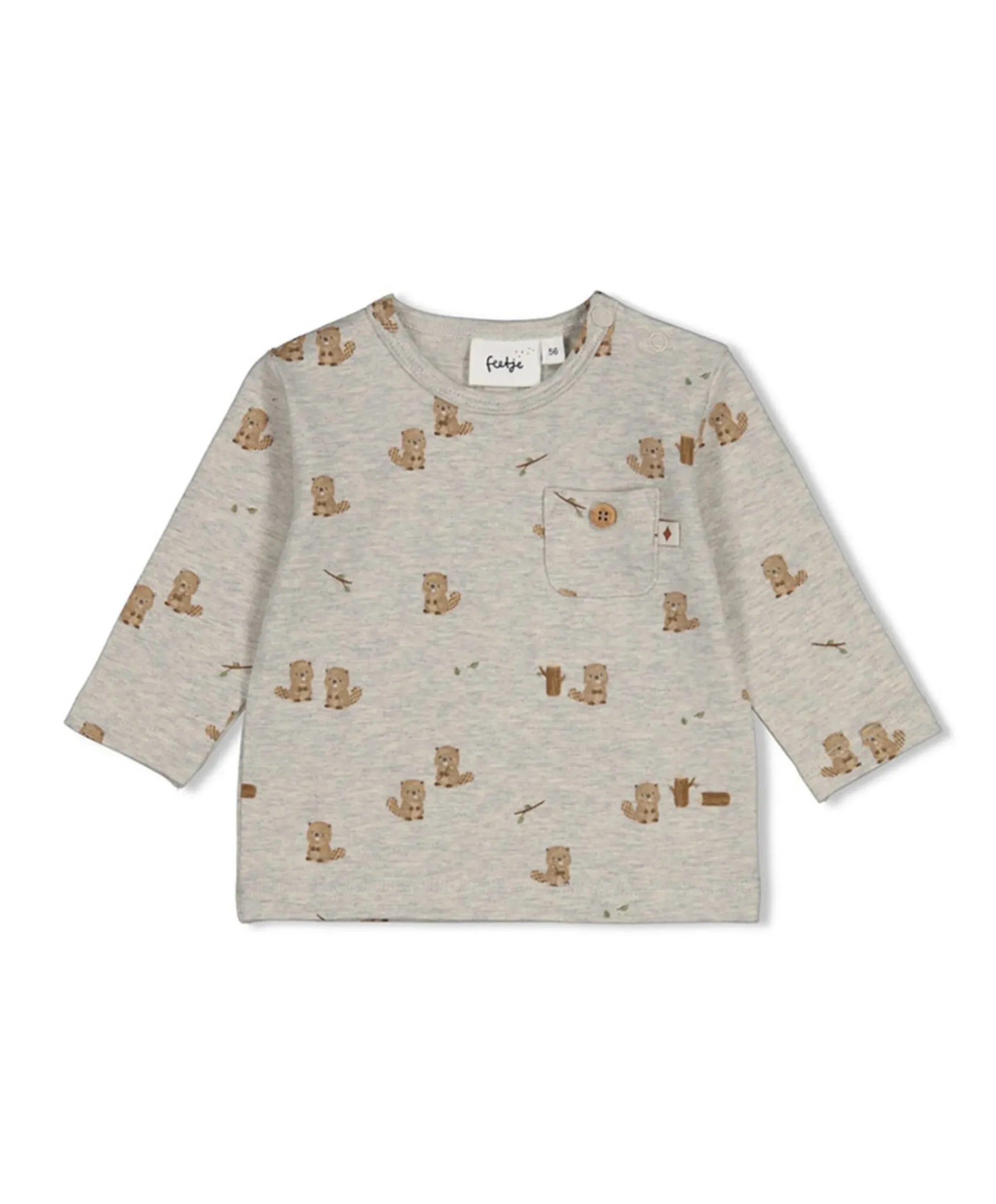 Jongens longsleeve grijs
