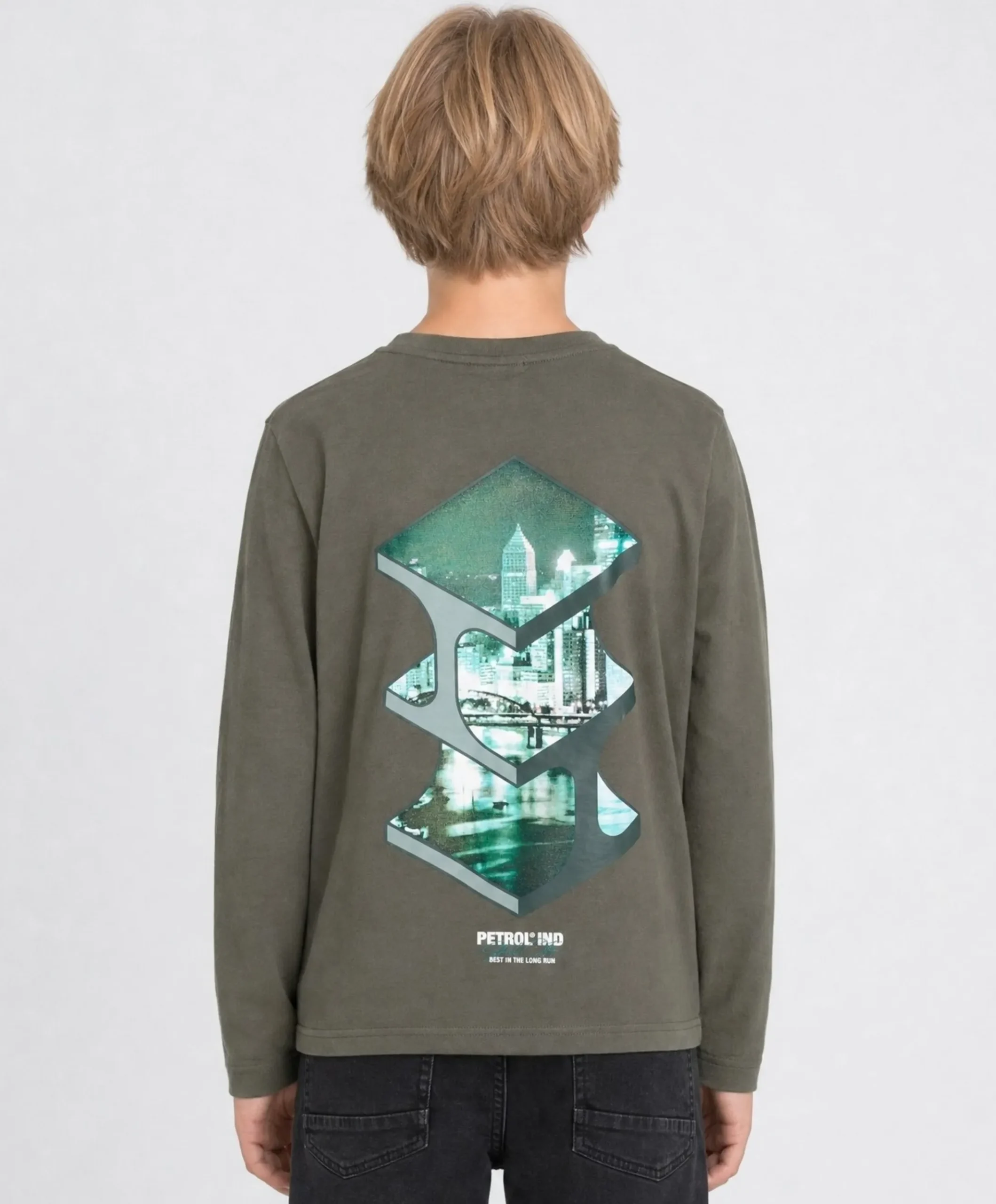 Jongens longsleeve groen