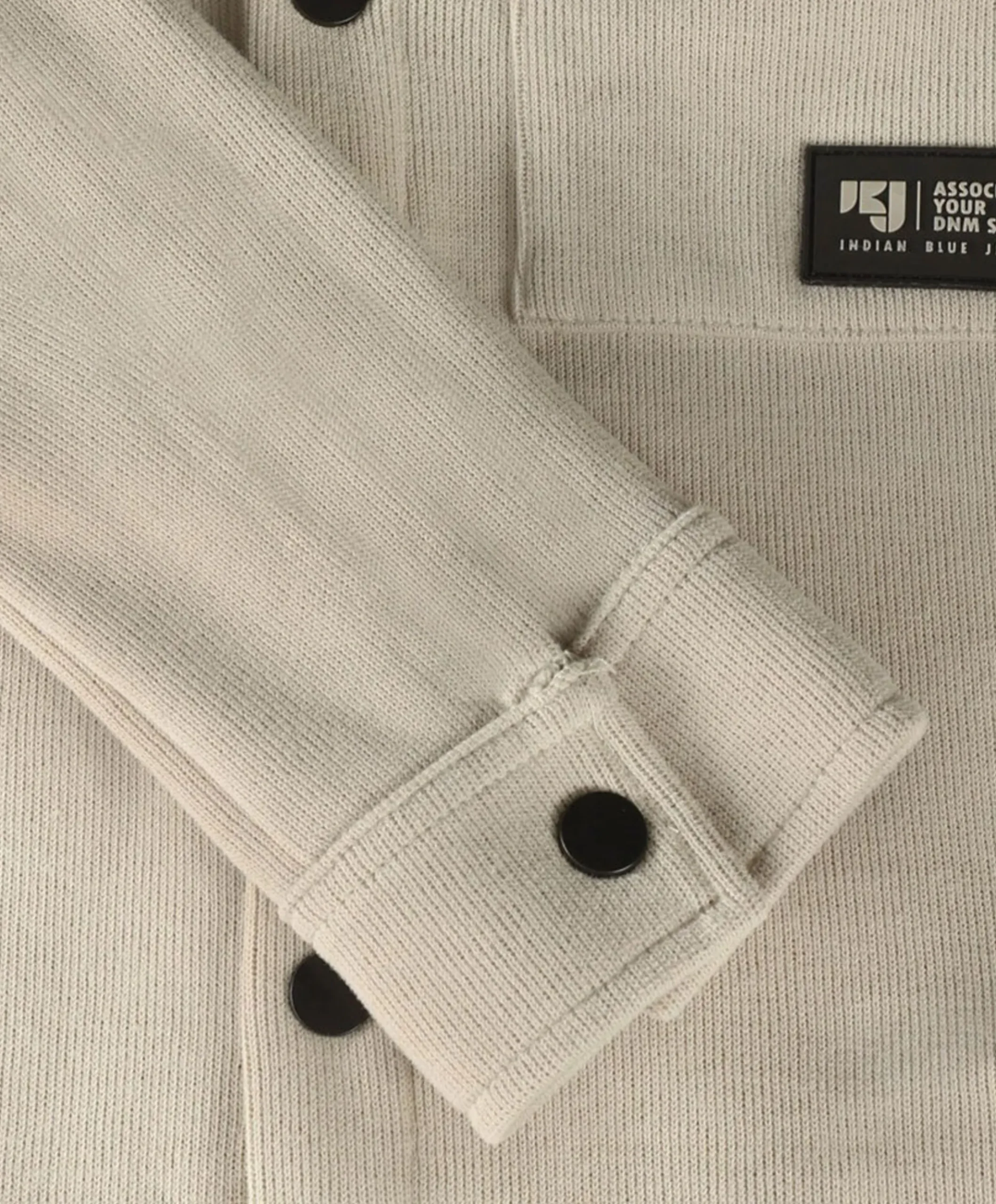 Jongens overhemd lange mouw beige