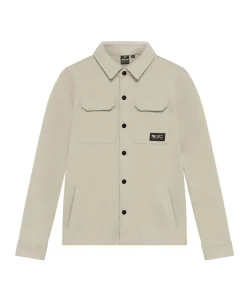Jongens overhemd lange mouw beige