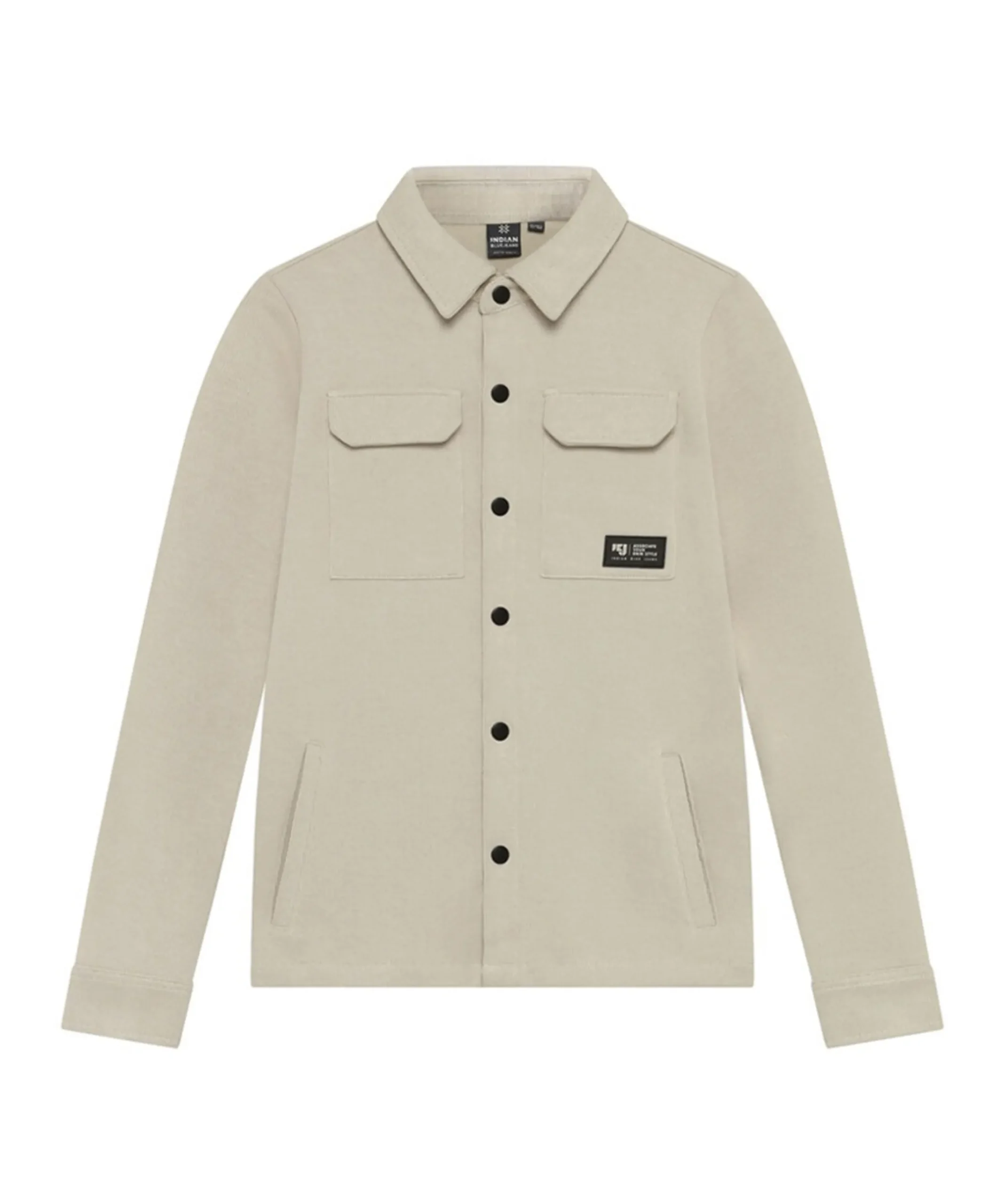 Jongens overhemd lange mouw beige