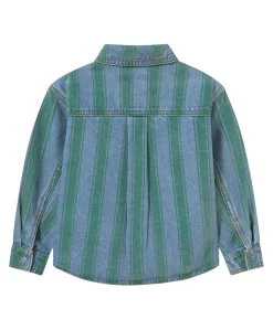 Jongens overhemd lange mouw blauw