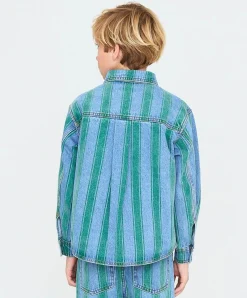 Jongens overhemd lange mouw blauw