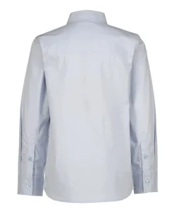 Jongens overhemd lange mouw blauw