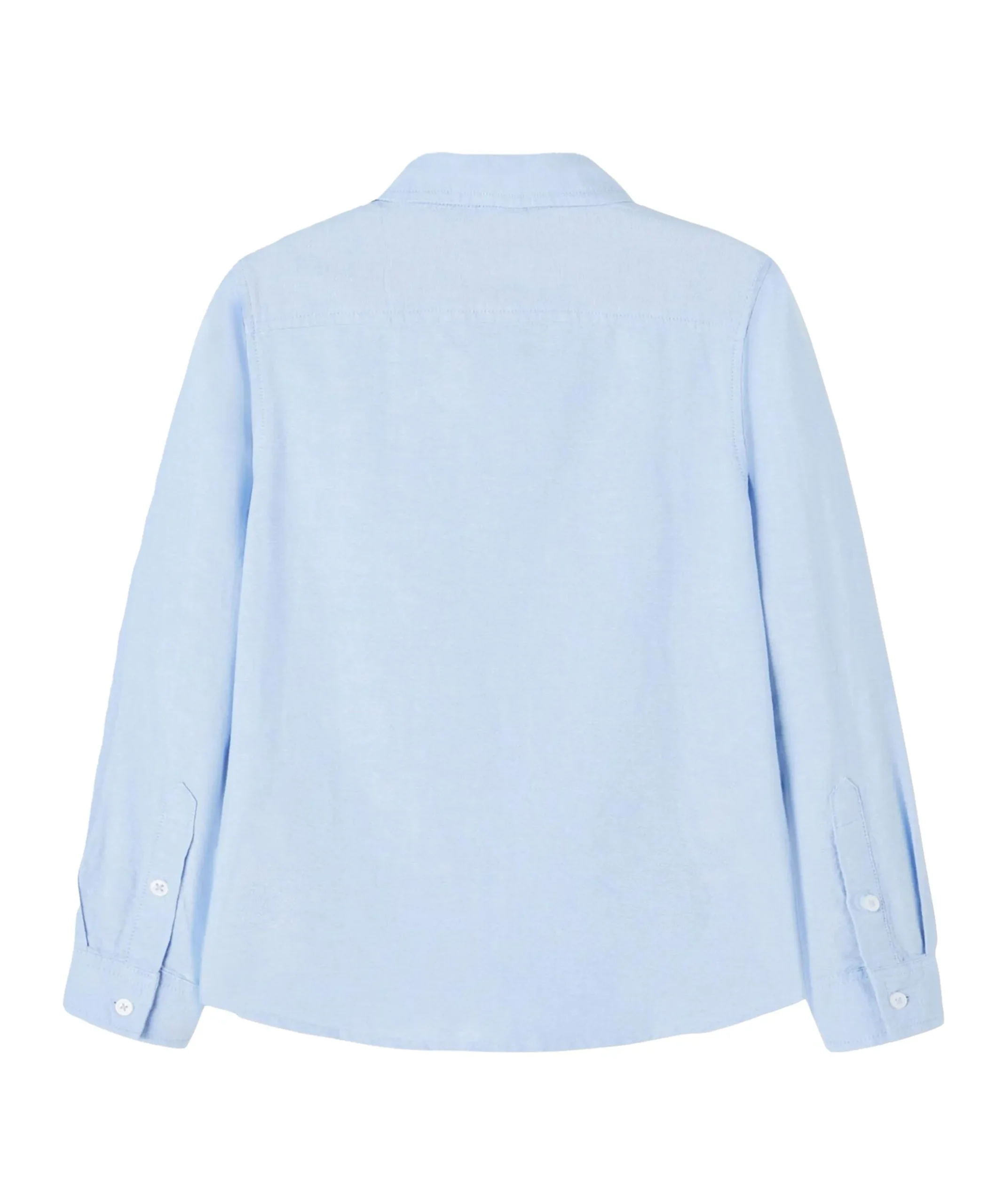 Jongens overhemd lange mouw blauw