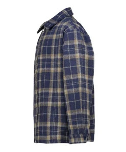 Jongens overhemd lange mouw blauw