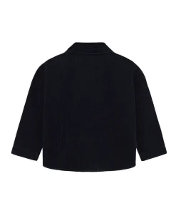 Jongens overhemd lange mouw blauw