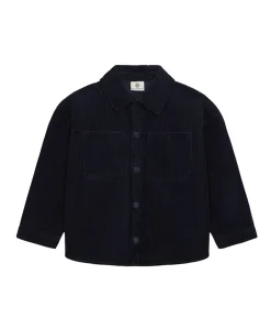 Jongens overhemd lange mouw blauw