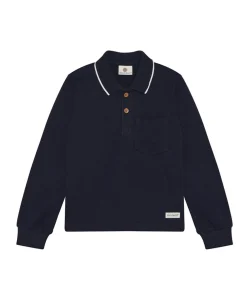 Jongens polo blauw