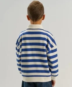 Jongens polo blauw