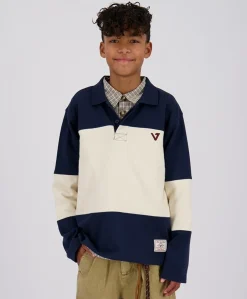 Jongens polo blauw