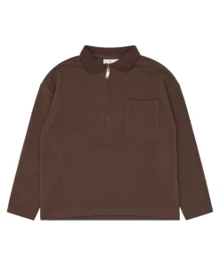 Jongens polo bruin