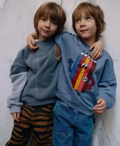 Jongens sweater blauw