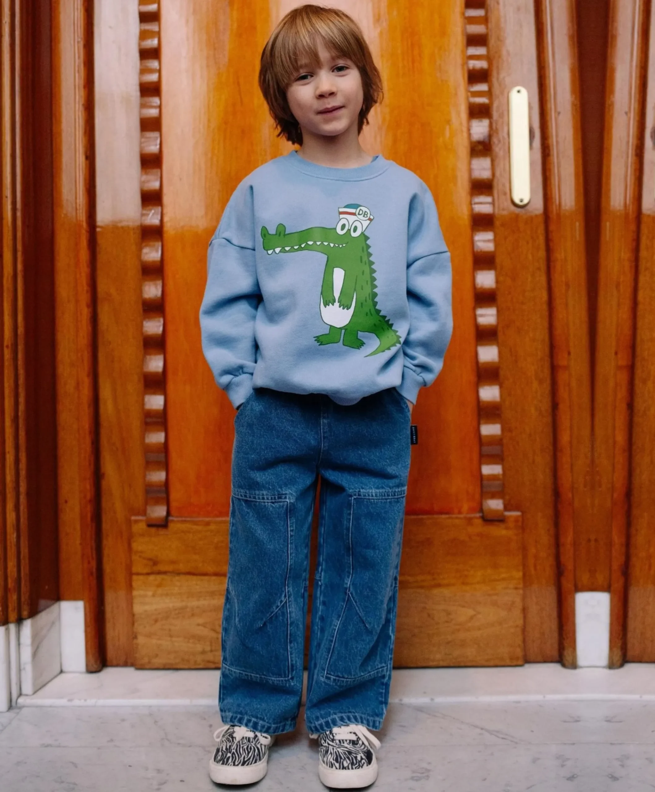 Jongens sweater blauw
