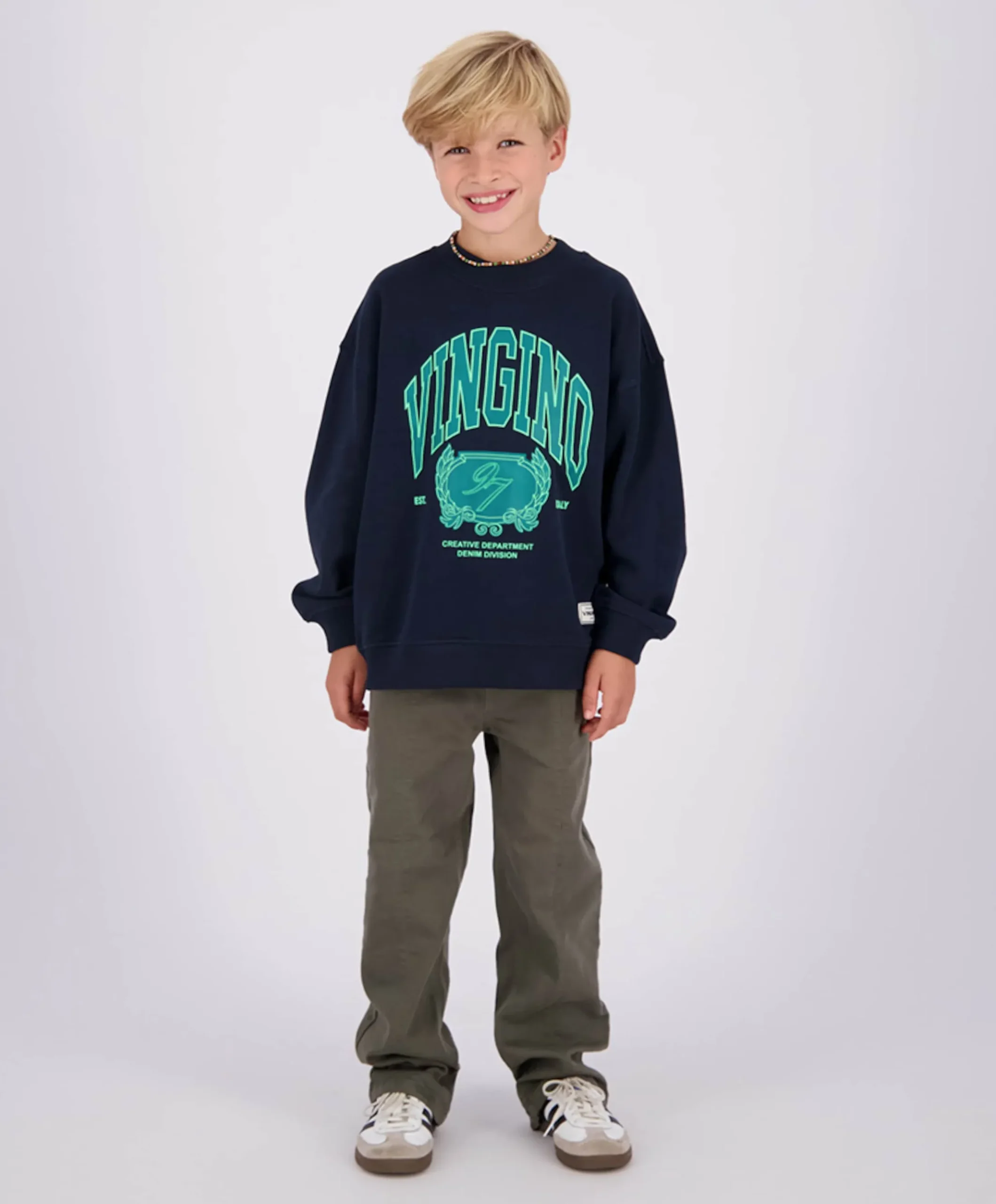 Jongens sweater blauw
