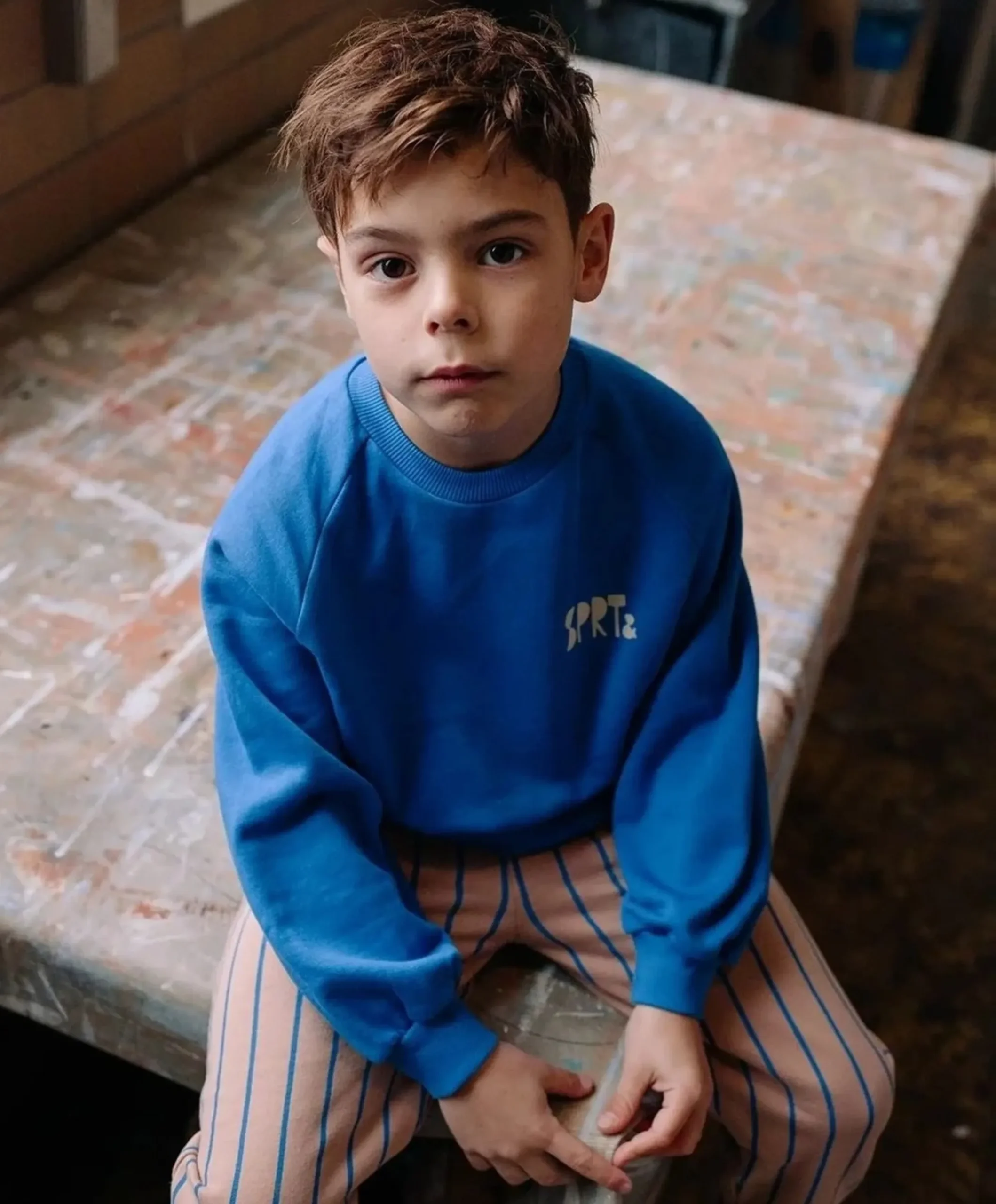 Jongens sweater blauw