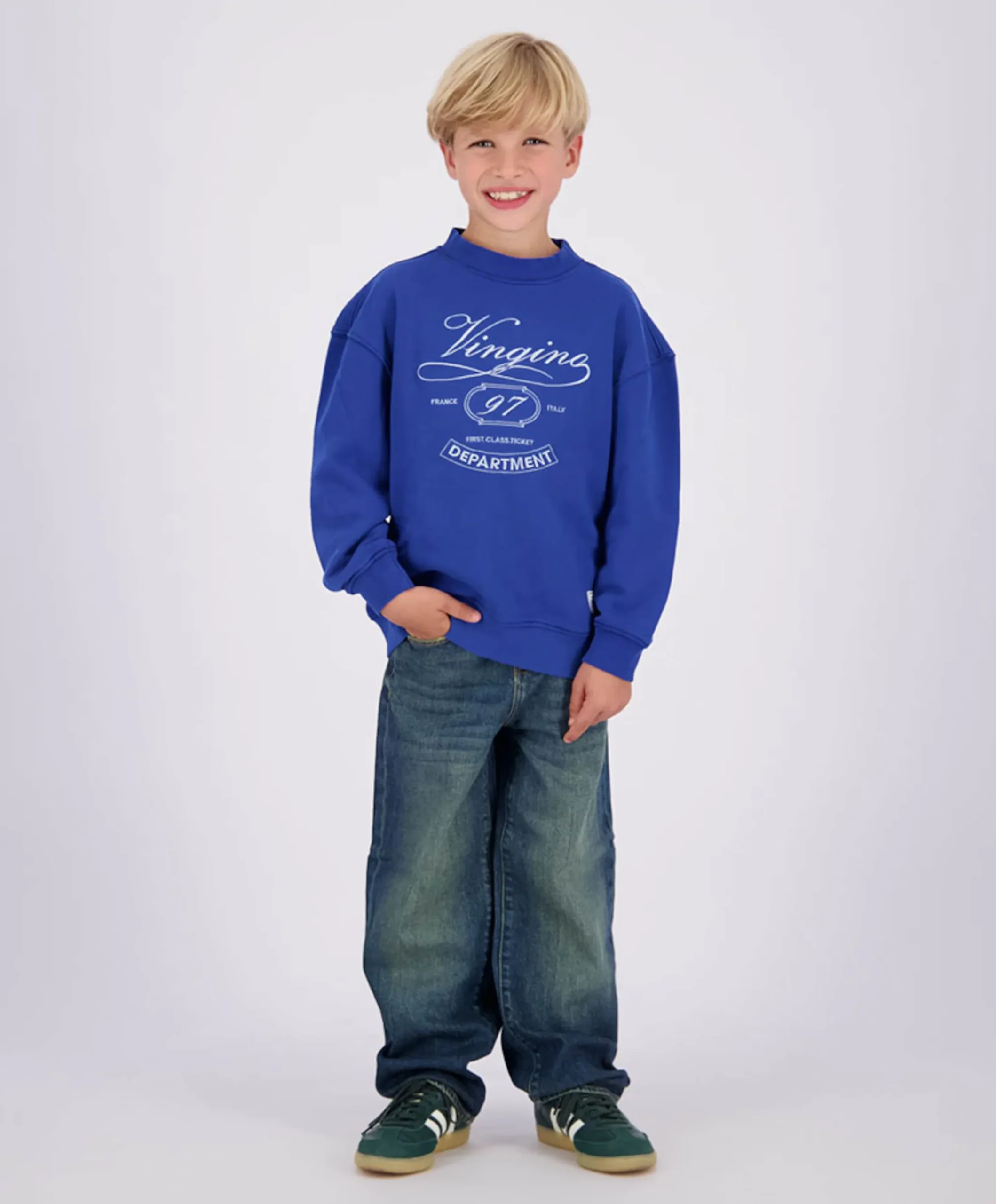 Jongens sweater blauw