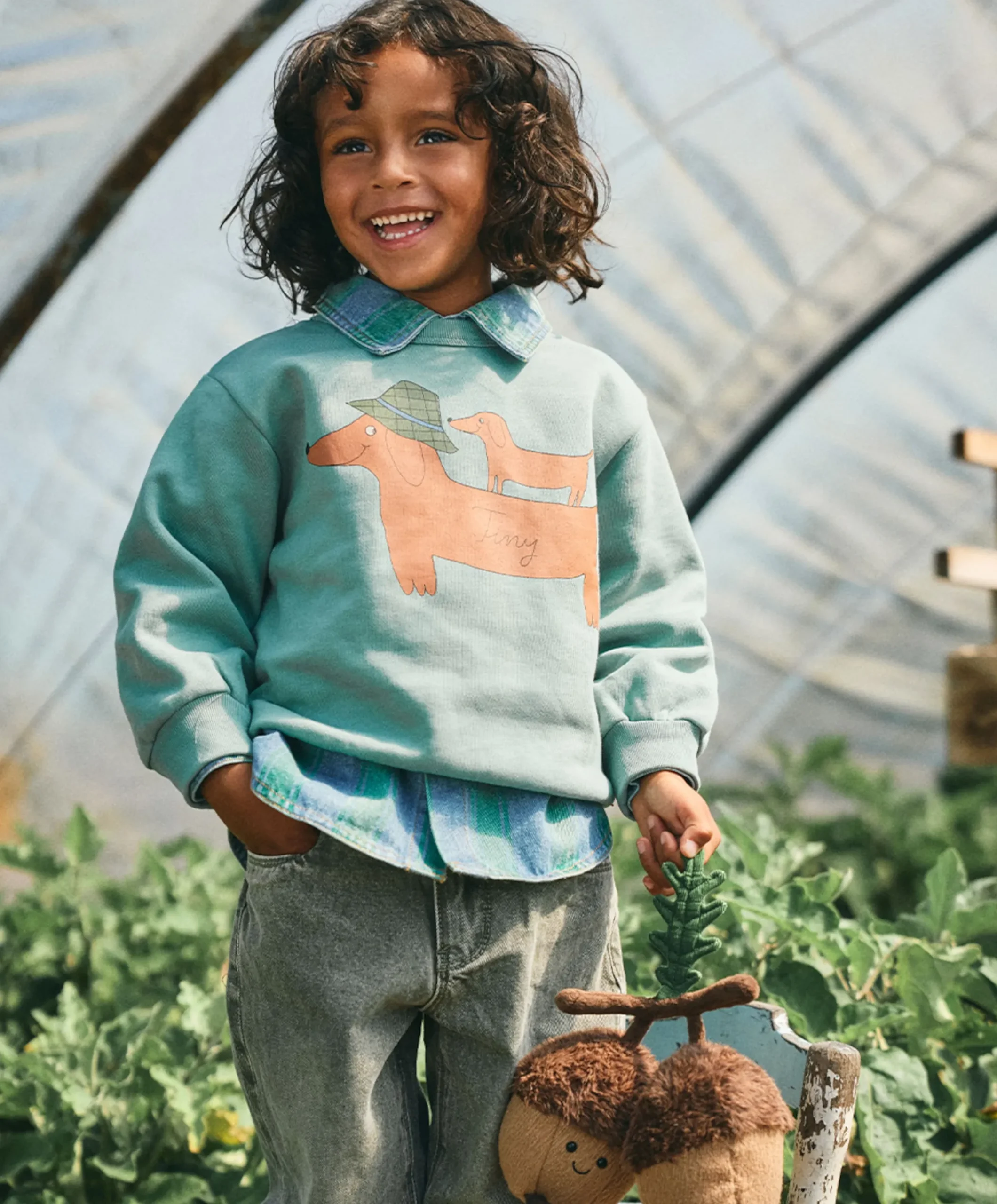Jongens sweater blauw