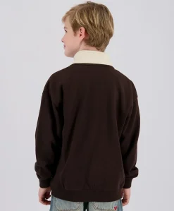 Jongens sweater bruin