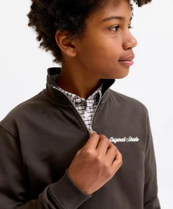 Jongens sweater bruin
