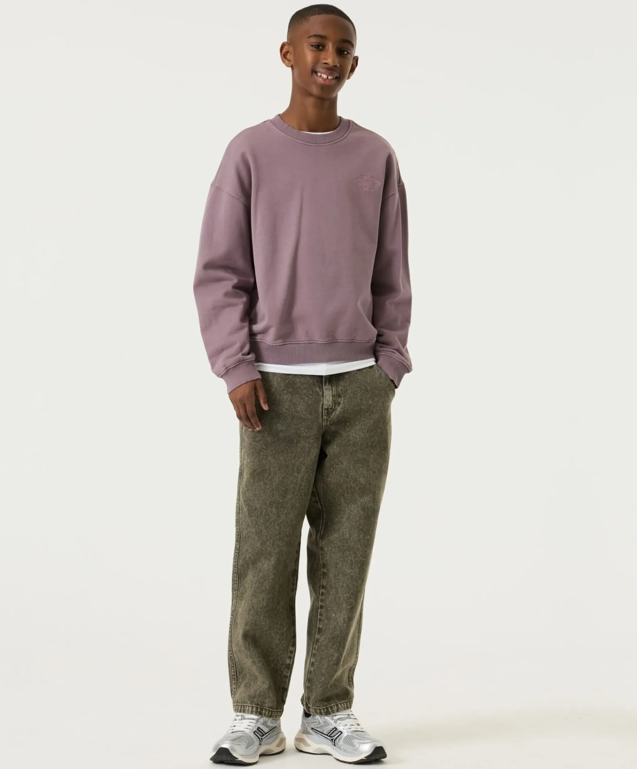 Jongens sweater paars