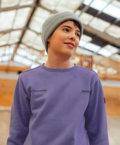 Jongens sweater paars