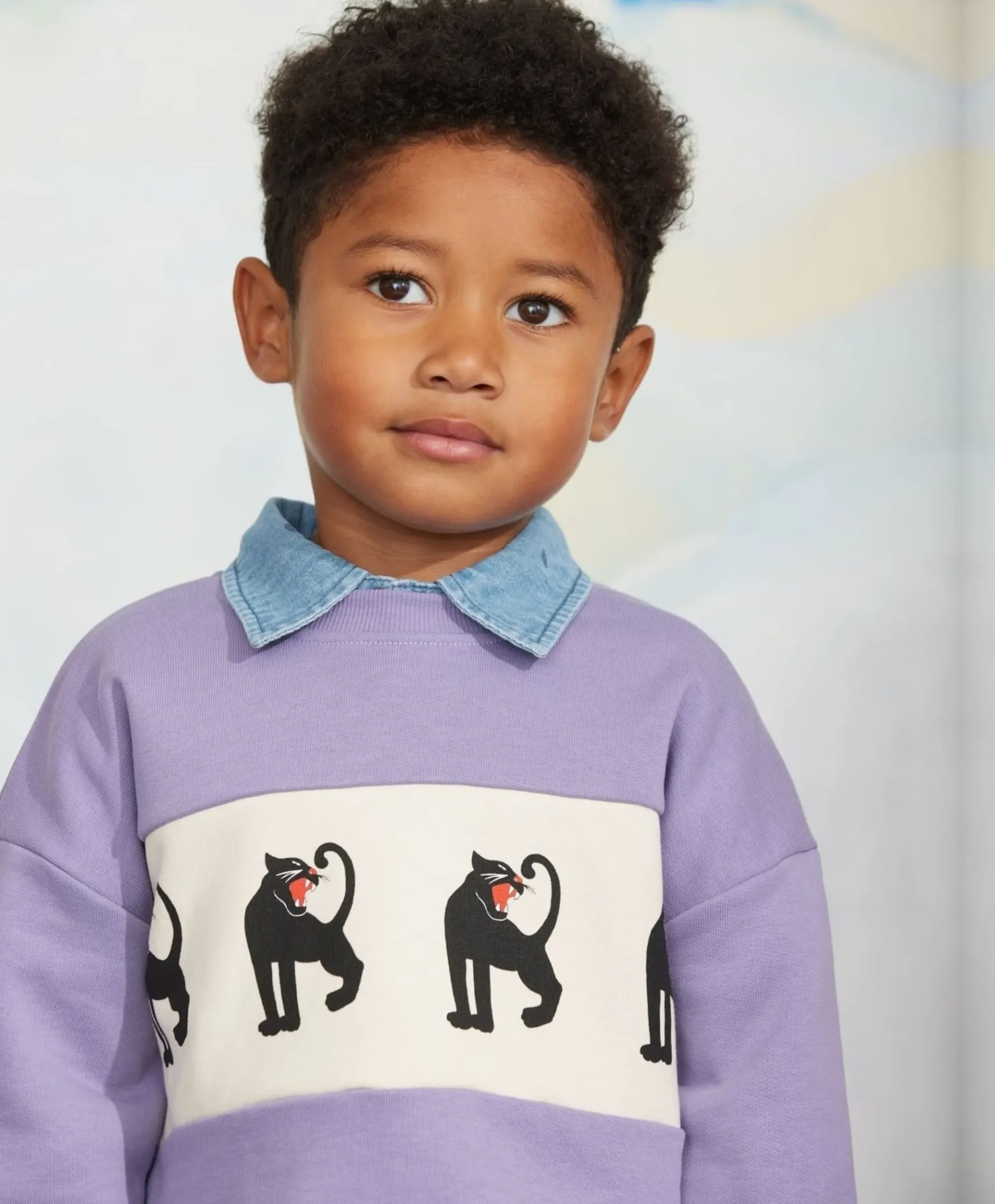 Jongens sweater paars