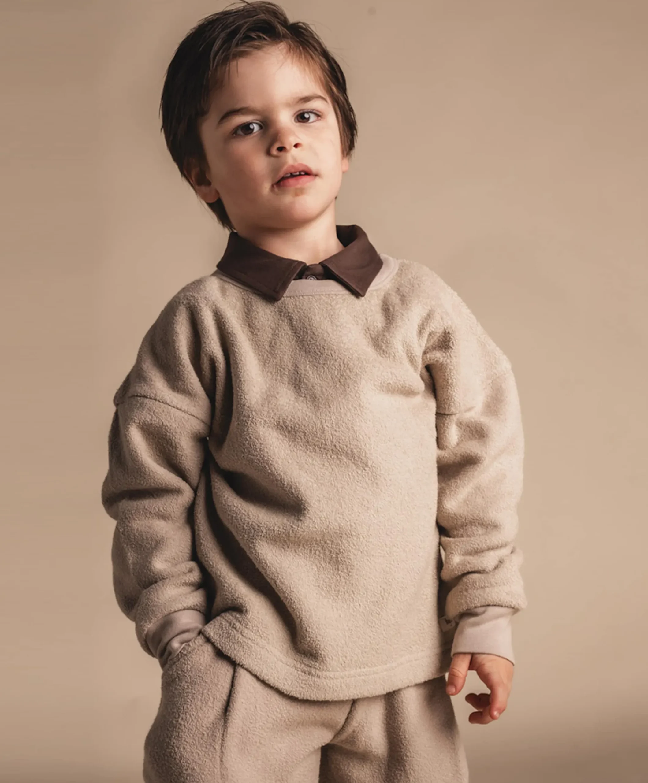 Jongens trui beige