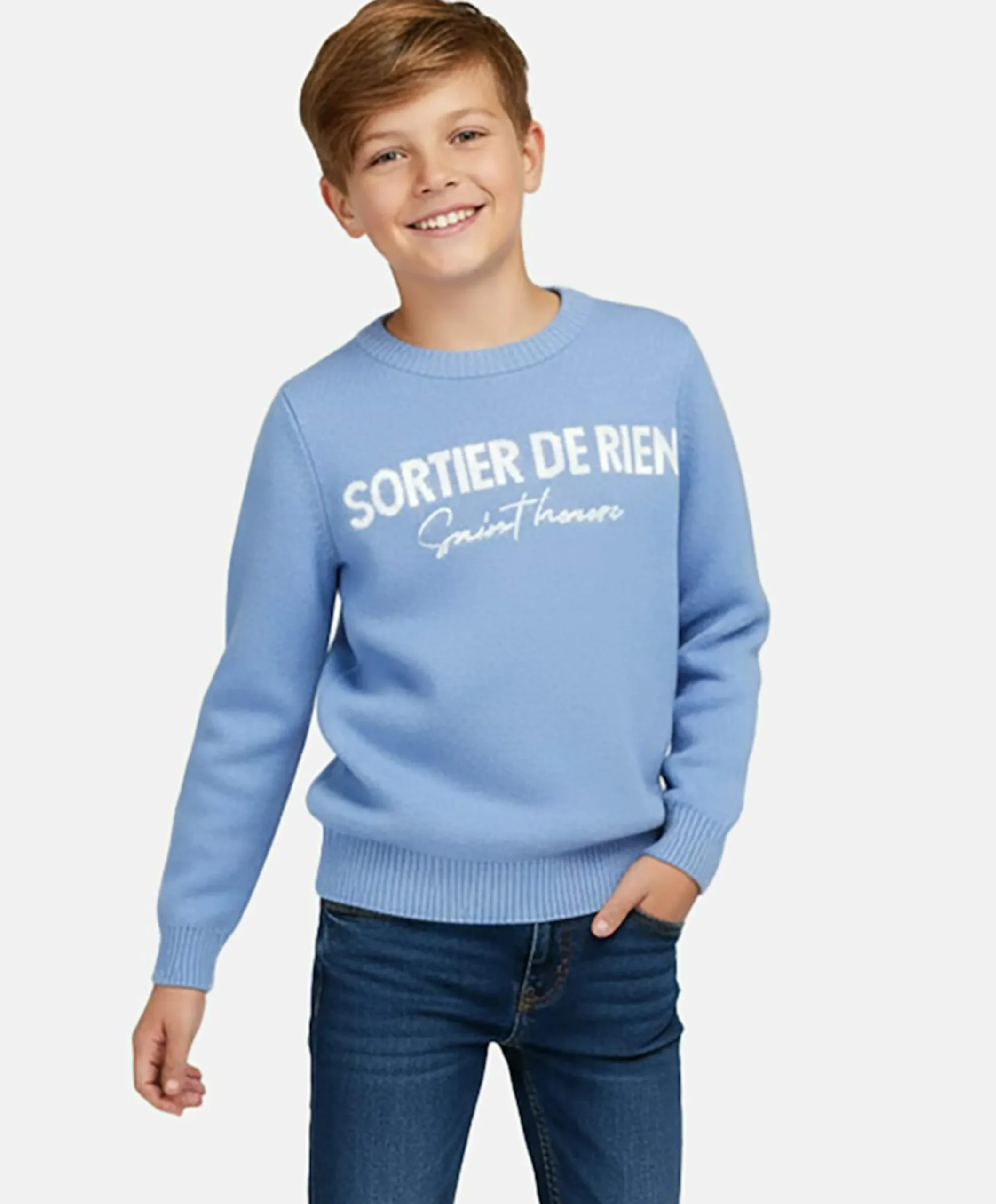 Jongens trui blauw