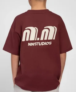 Jongens T-shirt bordeaux