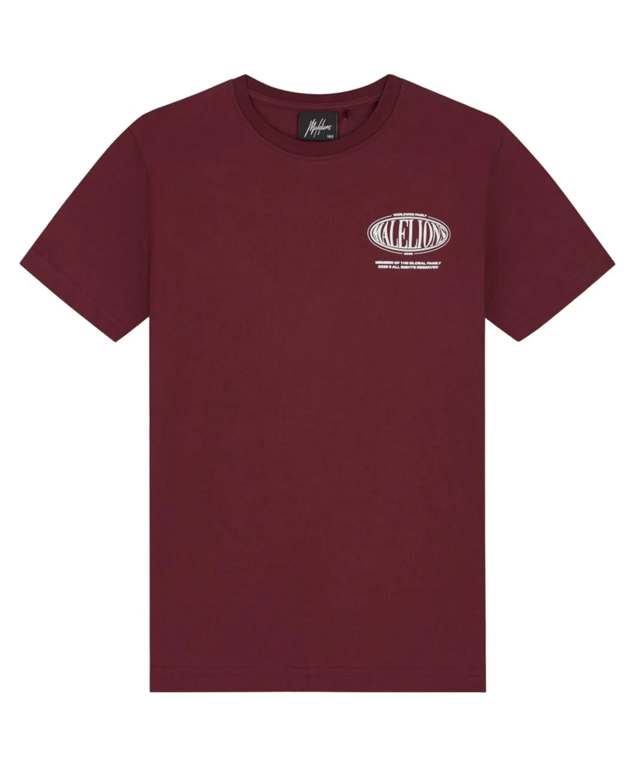 Jongens T-shirt bordeaux