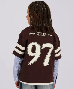 Jongens T-shirt bruin