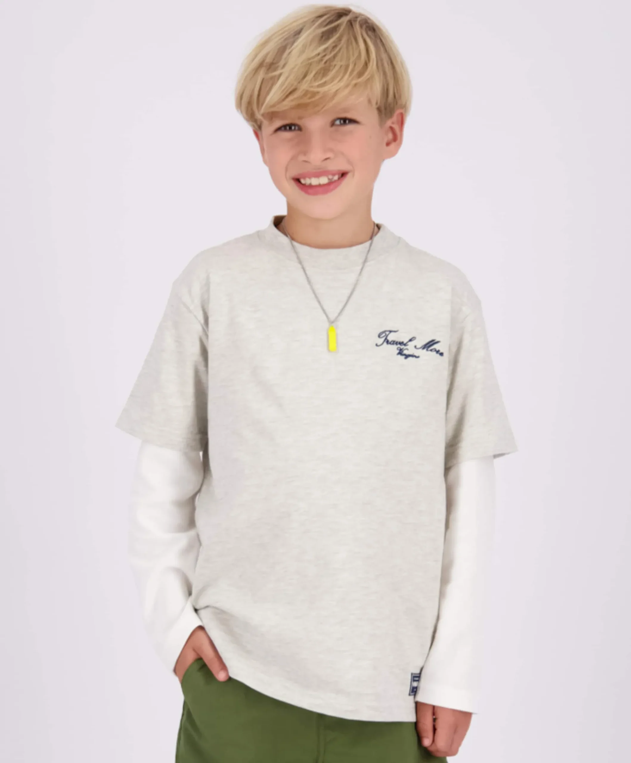Jongens T-shirt ecru