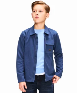 Jongens vest blauw