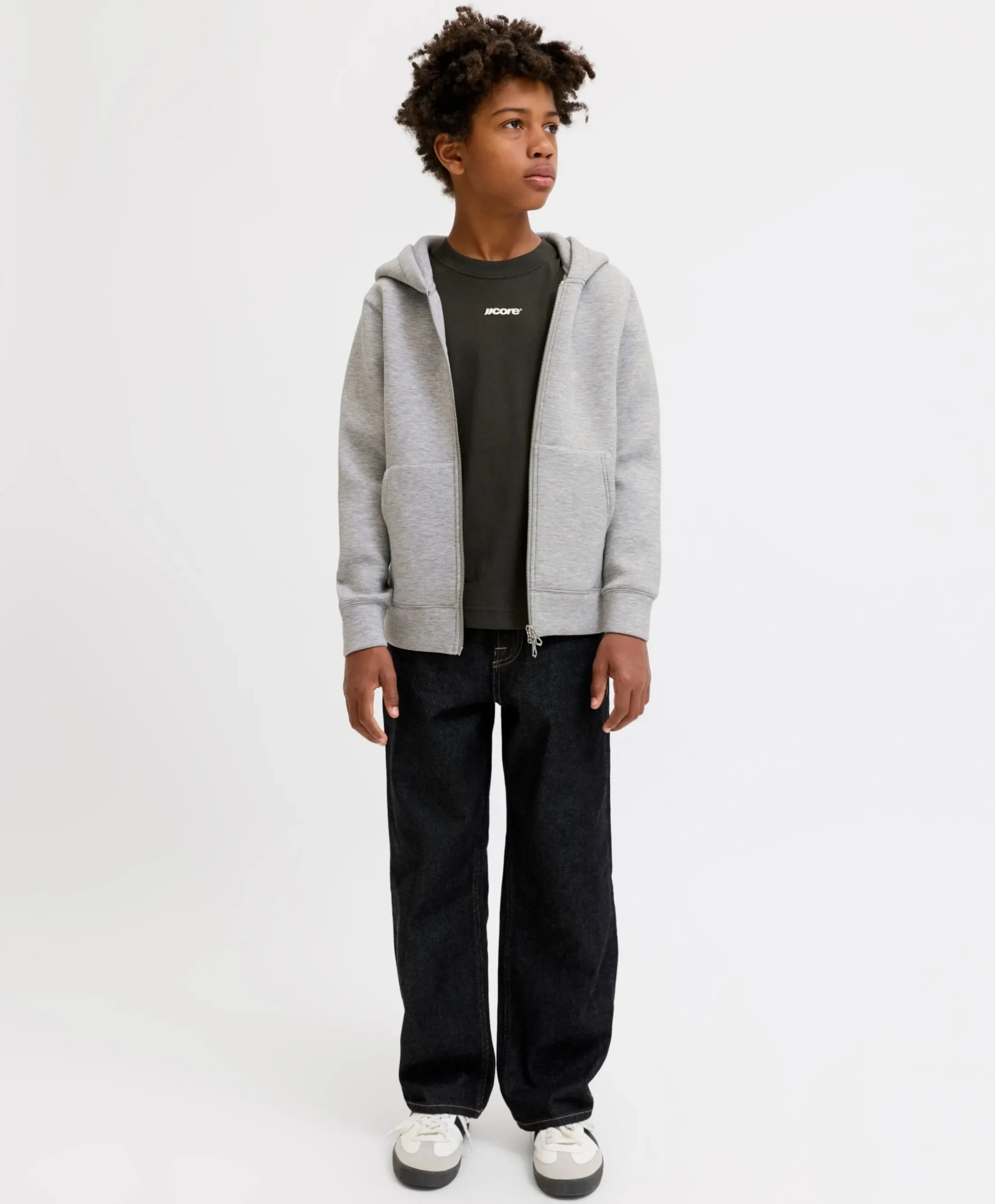 Jongens vest grijs