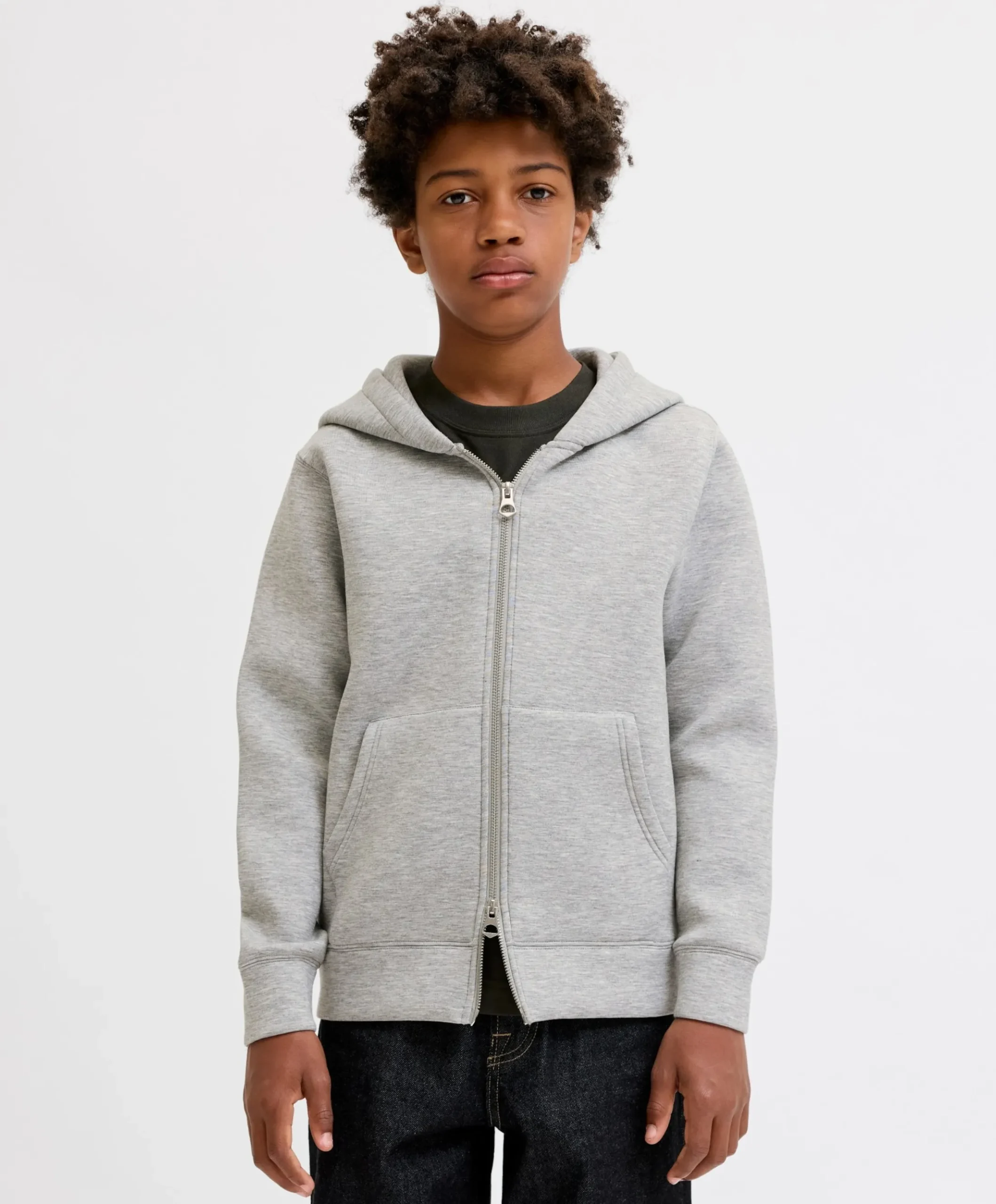 Jongens vest grijs