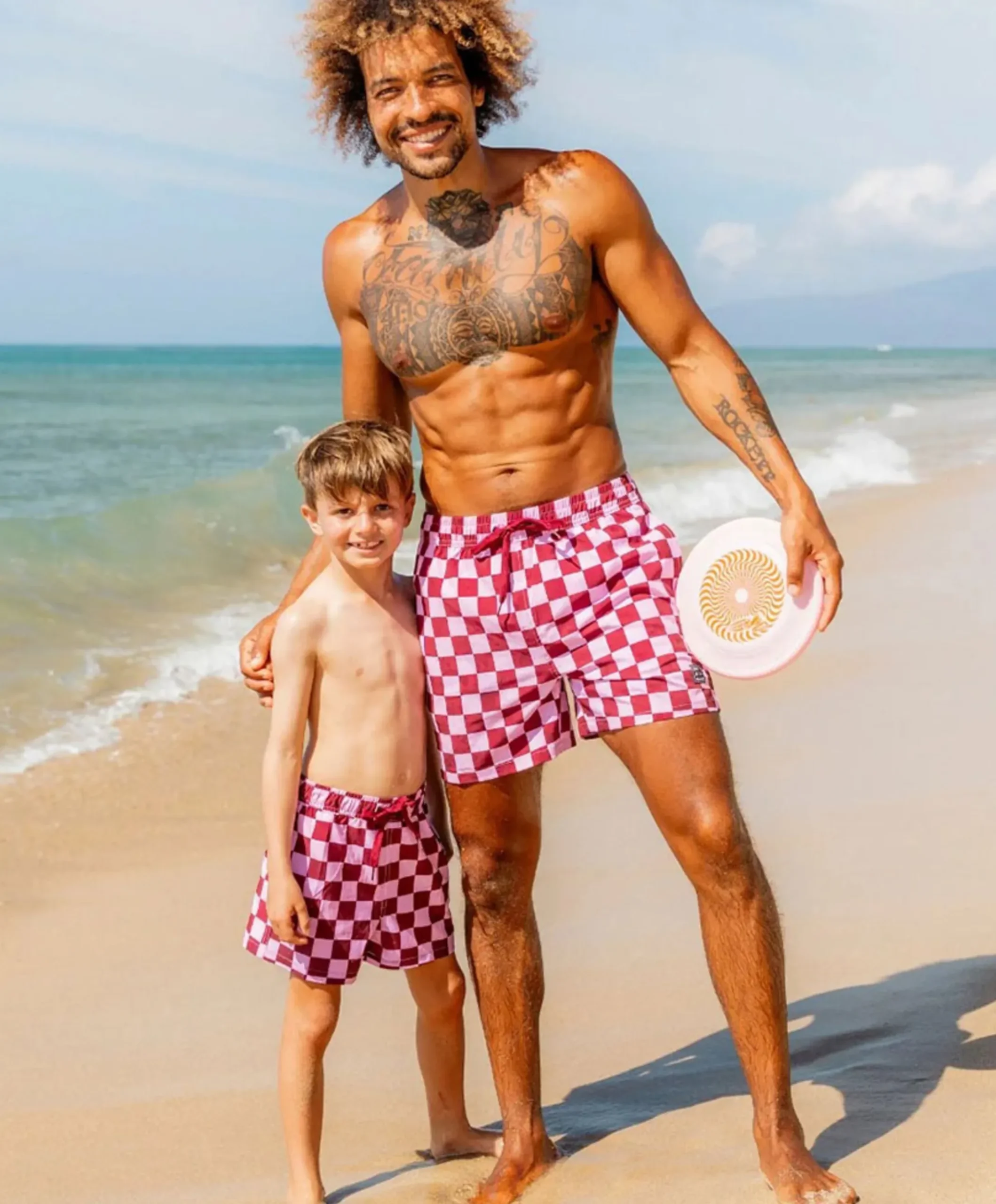 Jongens zwemshort roze