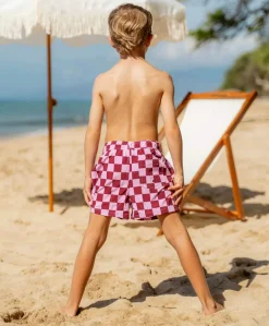 Jongens zwemshort roze