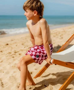 Jongens zwemshort roze