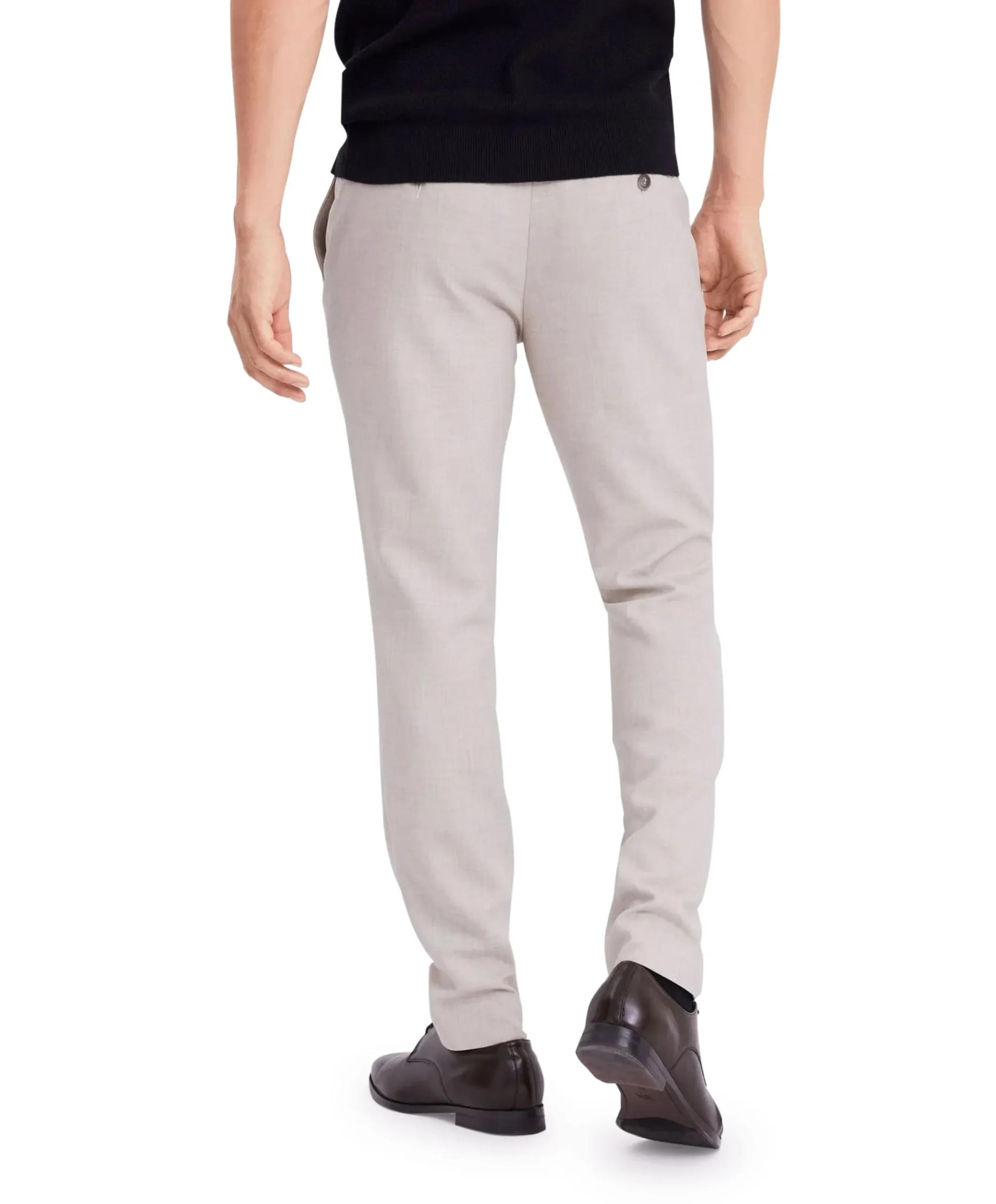JOSHPL 085 SILVER SAND MELANGE heren broek beige