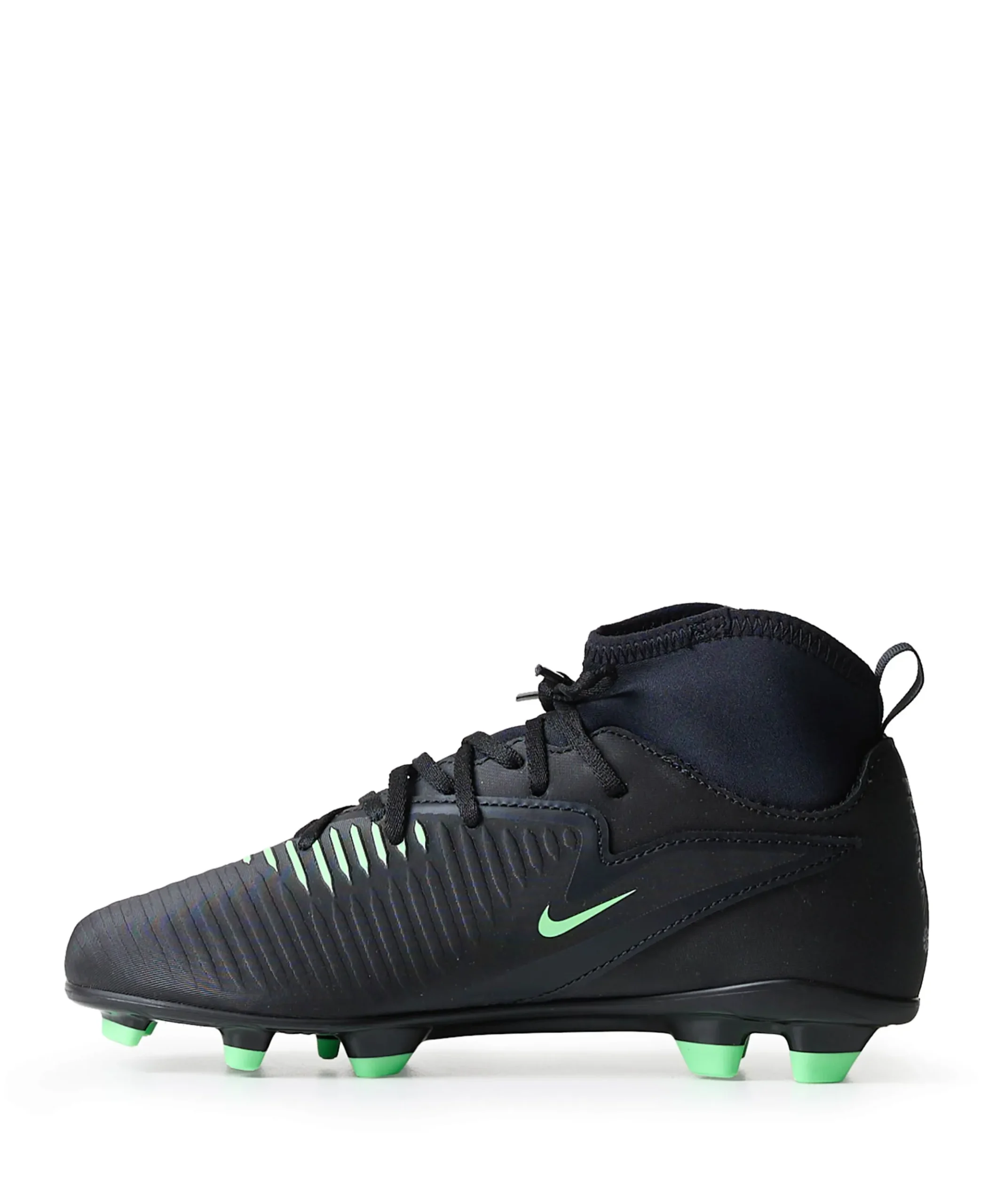 Jr Phantom 6 High Club Fg/mg jongens voetbalschoenen zwart