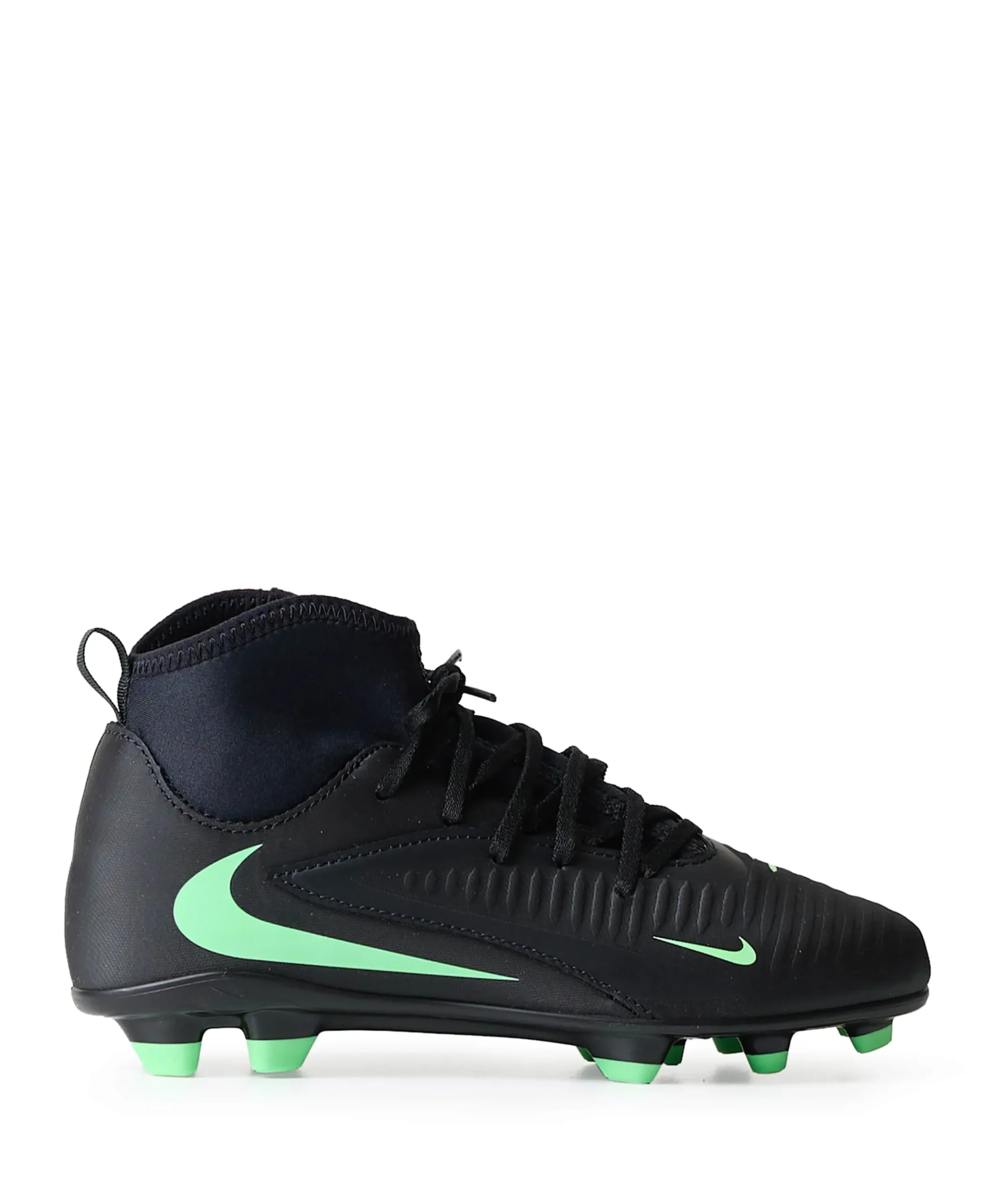 Jr Phantom 6 High Club Fg/mg jongens voetbalschoenen zwart