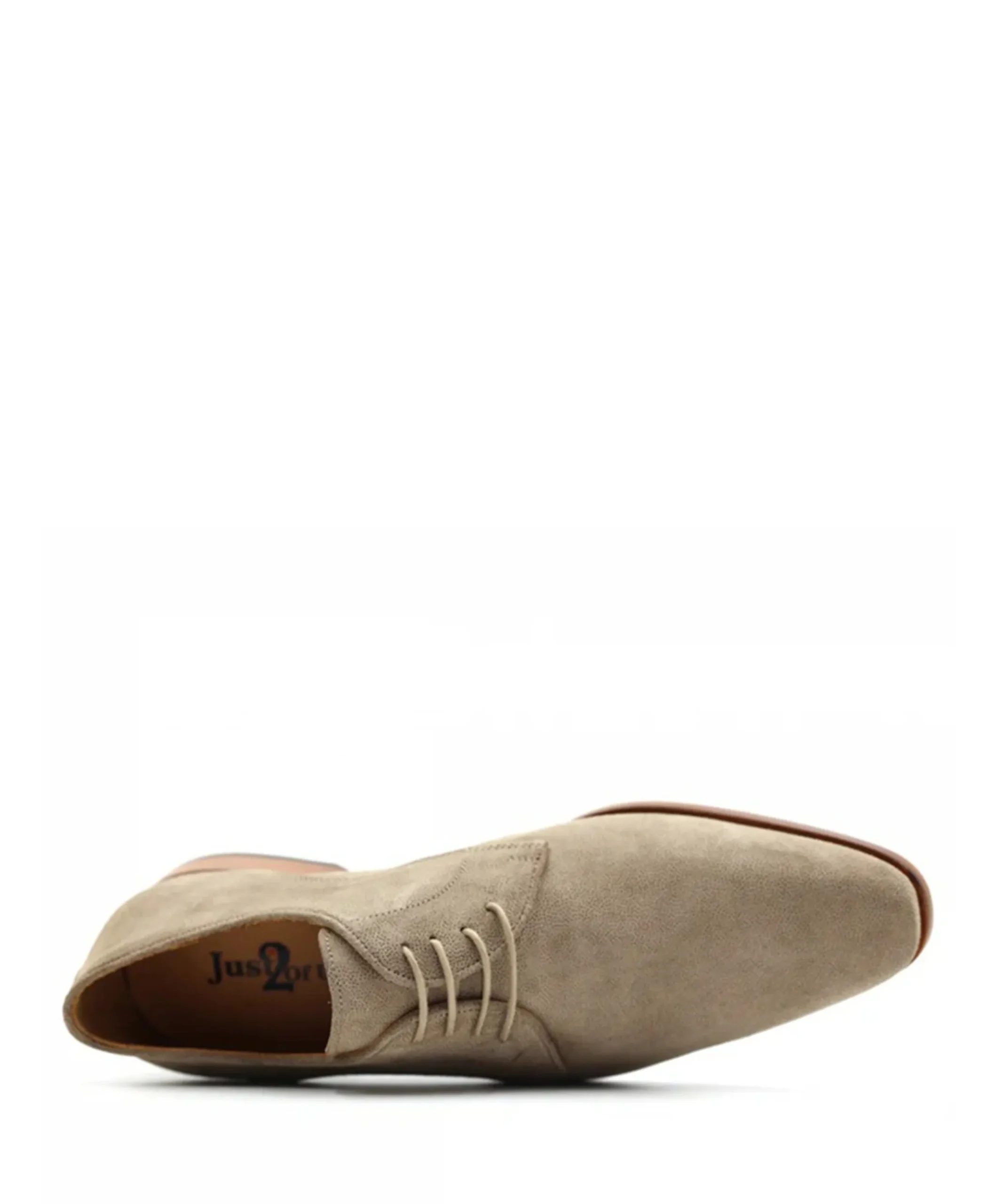 Just2ofus heren veterschoenen beige
