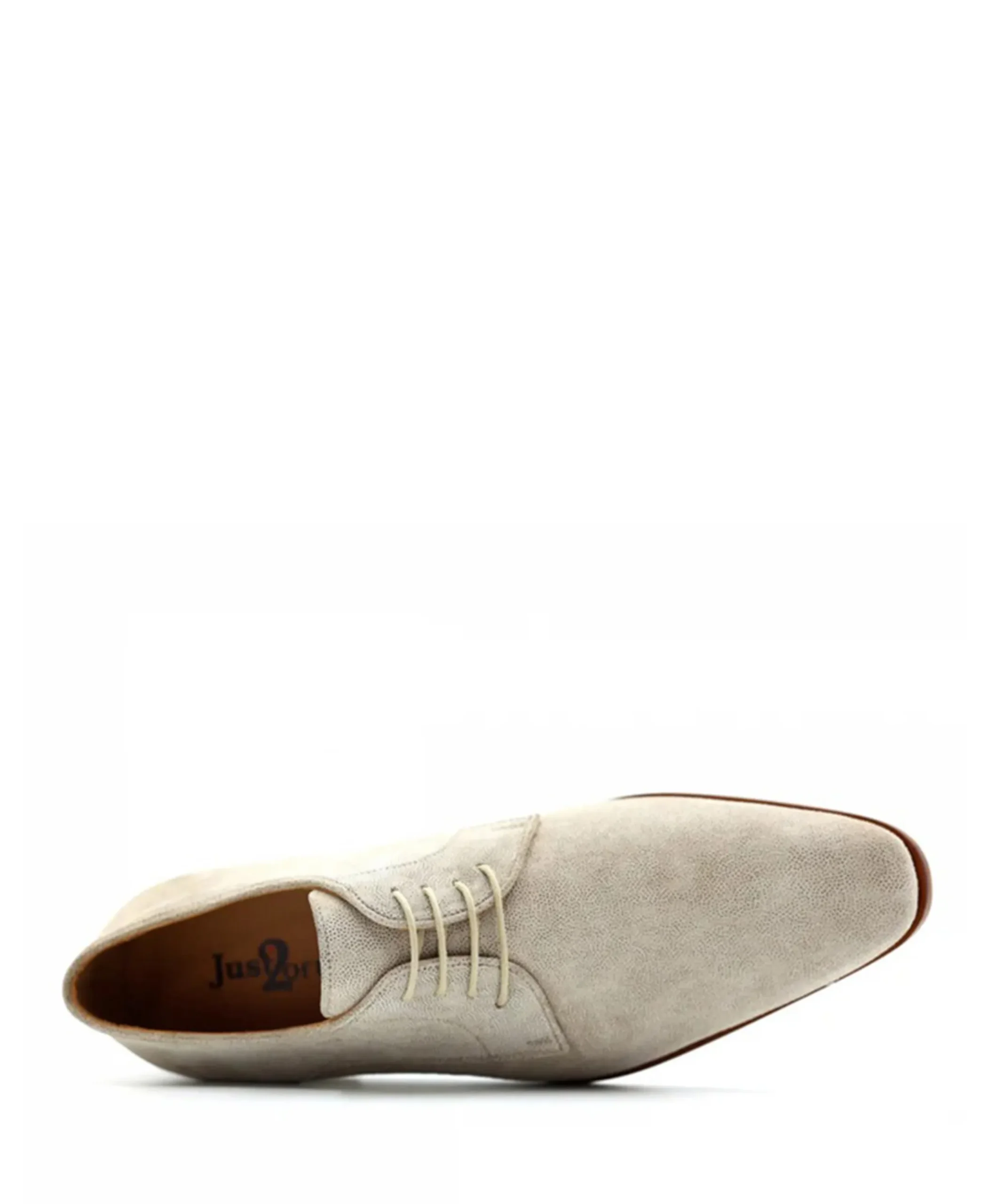 Just2ofus heren veterschoenen beige