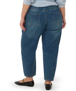 KCninna Cropped Barrel dames jeans blauw