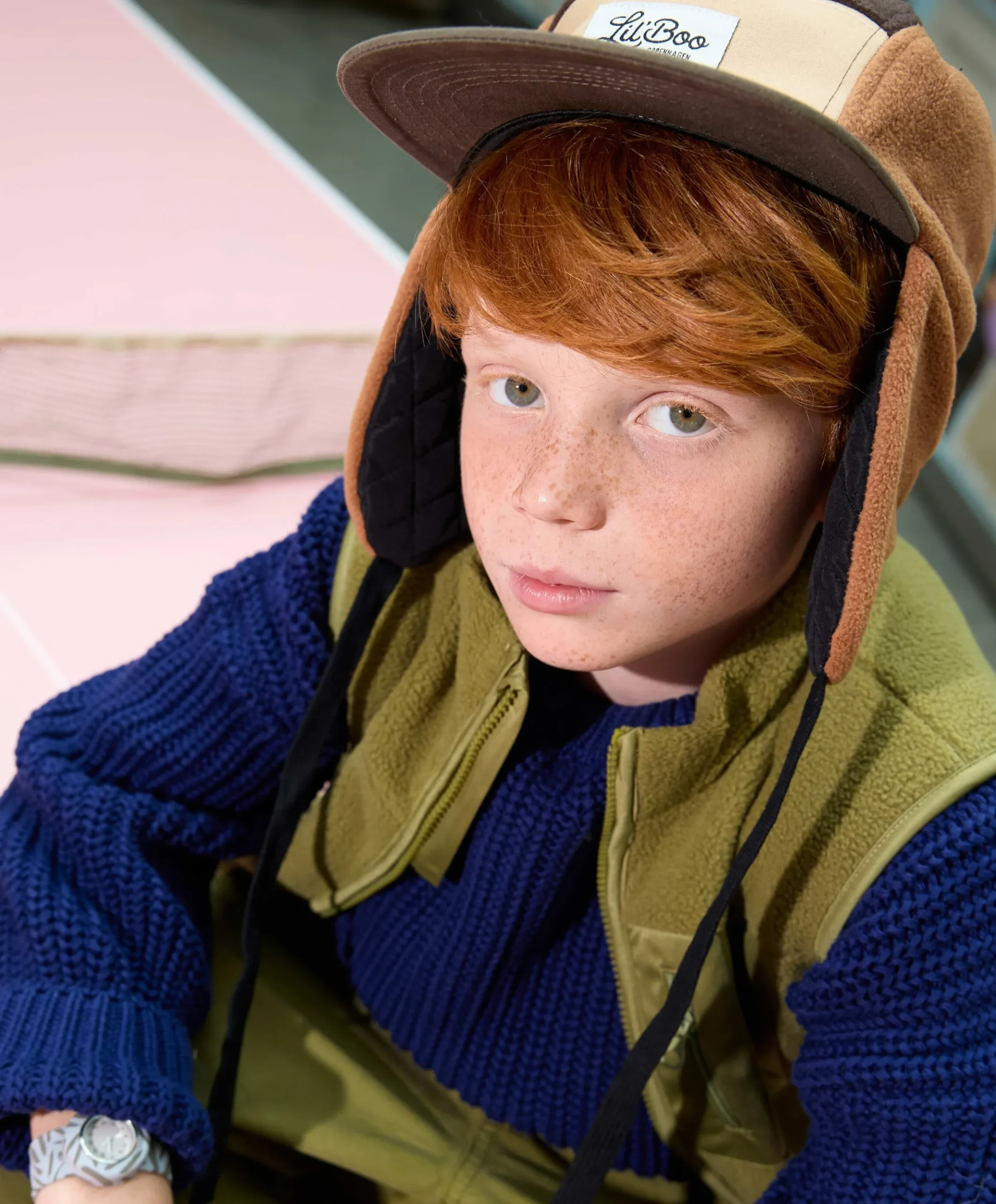 Kids cap bruin