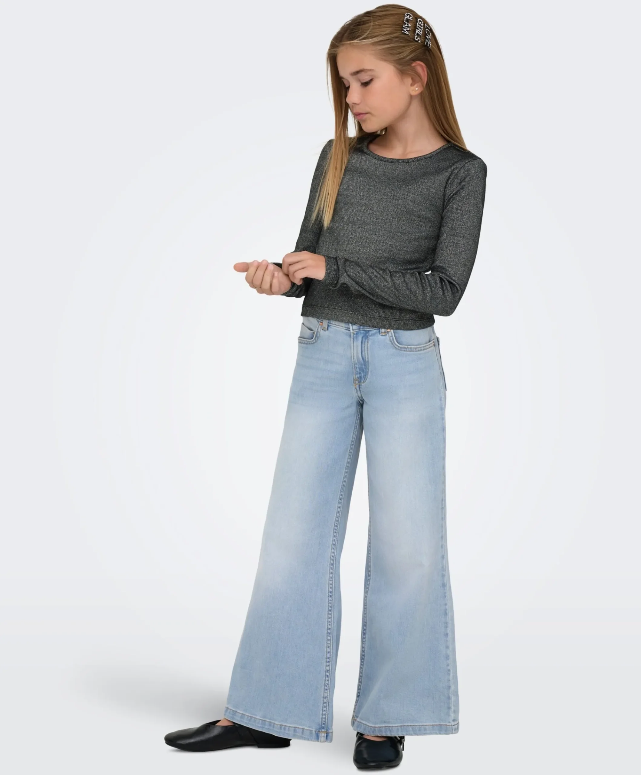 KOGCALIFORNIA MW WIDE FLARED AKM217 meisjes jeans blauw