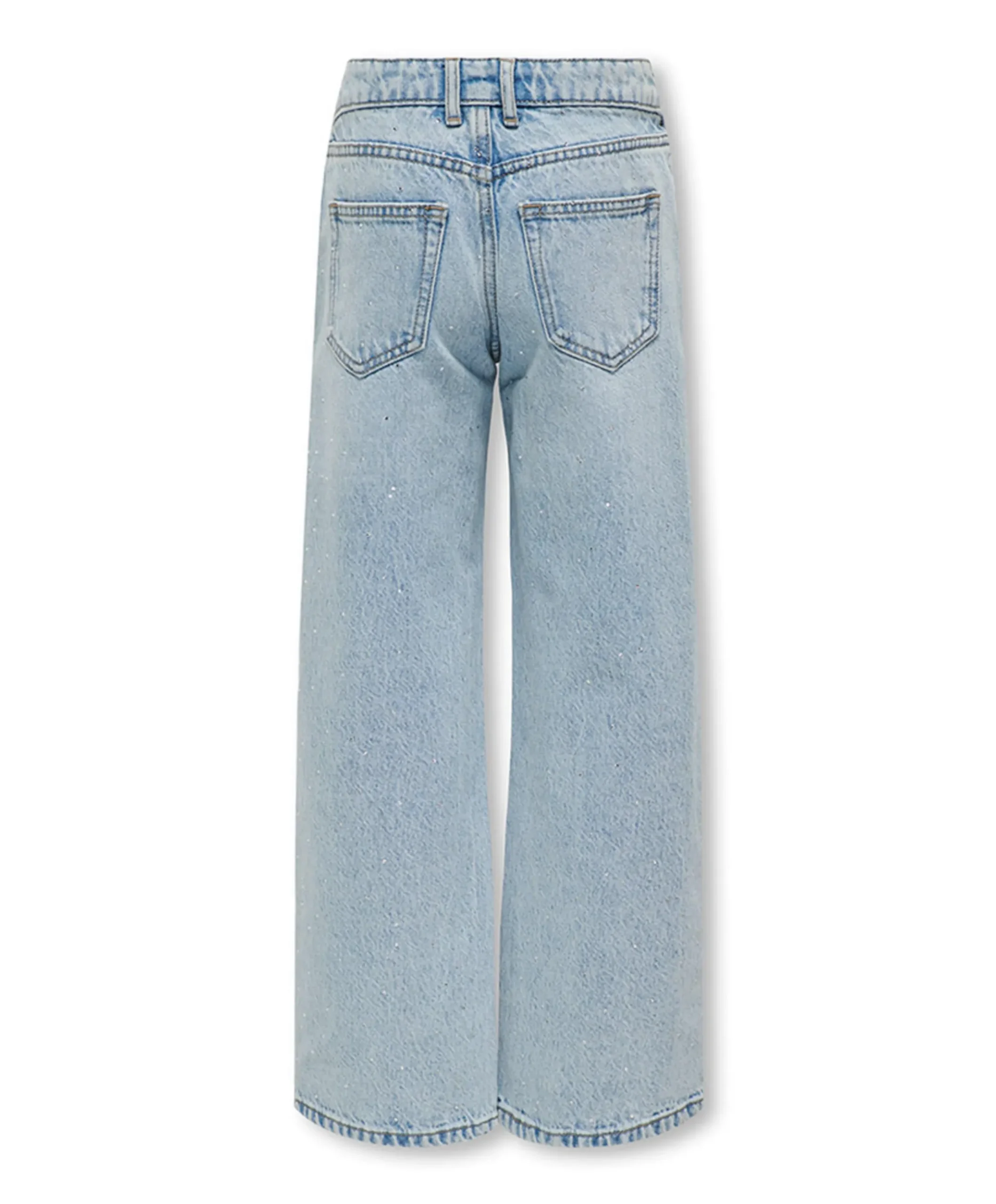 KOGCOBAIN RHINESTONE WIDE DNM AZG meisjes jeans blauw